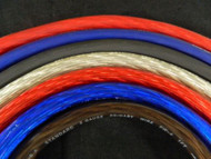 8 GAUGE WIRE 2 COLORS RED BLUE BLACK SILVER FLEX/SHINNY POWER GROUND STRANDED