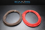 8 GAUGE WIRE 25 FT 12.5 RED 12.5 BLACK AWG CABLE ENNIS ELECTRONICS SUPERFLEXIBLE