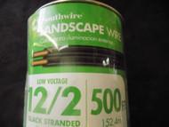 LANDSCAPE WIRE 10 FT SOUTHWIRE 12/2 BLACK STRANDED 100% COPPER OUTDOOR LIGHTING