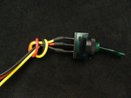ILLUMINATED ON OFF TOGGLE SWITCH GREEN PRE WIRED 12 VOLT 20 AMP IBITSG