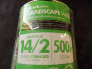 LANDSCAPE WIRE 10 FT SOUTHWIRE 14/2 BLACK STRANDED 100% COPPER OUTDOOR LIGHTING