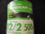 LANDSCAPE WIRE 100 FT SOUTHWIRE 12/2 BLACK STRANDED 100% COPPER OUTDOOR LIGHTING