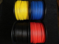 MICROPHONE CABLE BLUE RED BLACK YELLOW 25 FT EACH WIRE SHEILDED MIC CORD AUDIO