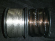 PER 5 FT 8 GAUGE SPEAKER WIRE SILVER BLACK CABLE AWG STEREO CAR HOME MONSTER SUB