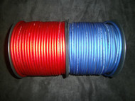 PER 5 FT 8 GAUGE SPEAKER WIRE RED BLUE SUPERFLEX FLEX CABLE AWG MONSTER SUBS