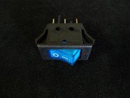 ROCKER SWITCH ON OFF MINI TOGGLE BLUE LED 12V 16 AMP MOUNT HOLE EC-1220BL