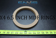 4 MDF SPEAKER RINGS SPACER 6.5 INCH WOOD 3/4 THICK FIBERGLASS BOX RING-6.5R