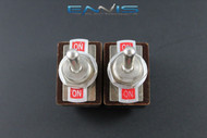 2 PCS TOGGLE SWITCH DPDT ON-ON TOGGLE 3 AMP 250V 5 AMP 125V AC 6 PIN EC-1501