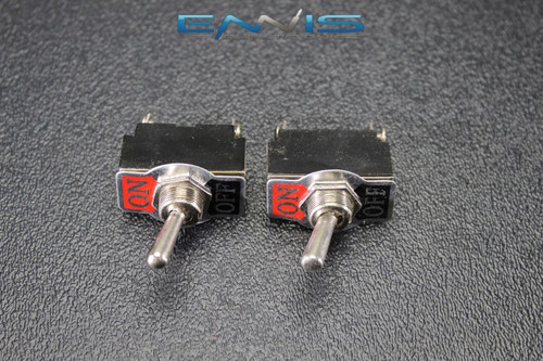 2 PCS TOGGLE SWITCH SPST ON OFF TOGGLE 10 AMP 250V 15 AMP 125V 2 PIN EC