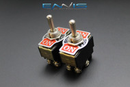 2 PCS TOGGLE SWITCH DPDT CENTER OFF TOGGLE 6 AMP 250V 10 AMP 125V 6 PIN EC-1510