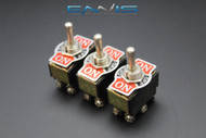 3 PCS TOGGLE SWITCH DPDT CENTER OFF TOGGLE 10 AMP 250V 15 AMP 125V 6 PIN EC-1515