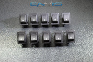 10 PCS MINI ON OFF ROCKER SWITCH 12 V 10 AMP 2 PIN TOGGLE EC-1210 1/2 3/4 HOLE