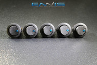 10 PCS ROUND ON OFF ROCKER SWITCH MINI TOGGLE BLUE LED 3/4 MOUNT HOLE EC-1213BL