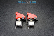 2 PCS TOGGLE SWITCH ON OFF ROCKER RED LED 12V 20 AMP RACE NITROUS EPS-3015RD