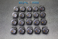 20 PCS ROUND ROCKER SWITCH 3/4 HOLE 16 AMP 12V 3 PIN ORANGE LED TOGGLE IBRRSO