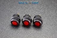 3 PCS ROCKER SWITCH ON OFF RED TOGGLE LED 12V 16 AMP 3 PIN IS-EC-WP1216RED