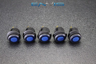 5 PCS ROCKER SWITCH ON OFF BLUE TOGGLE LED 12V 16 AMP 3 PIN IS-EC-WP1216BLU