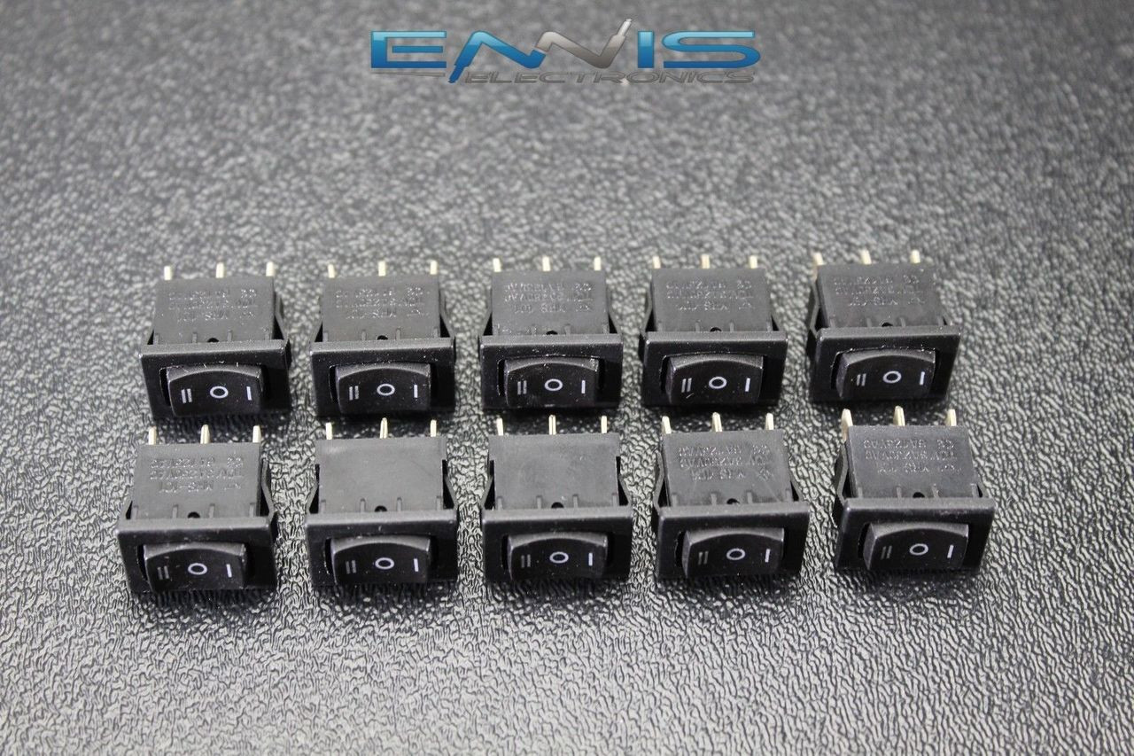 5 PCS METAL TOGGLE SWITCH ON OFF BLUE LED 12V 20 AMP 3 PIN IS-EC-MT1220BLU 