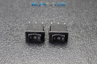 2 PCS MINI ON OFF ON MOMENTARY SPRING KICKBACK ROCKER SWITCH TOGGLE EC-1115PP