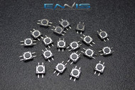 20 PCS MINI SWITCH 12MM X 12MM SURFACE MOUNT .1A 12V 4 DOWNWARD PINS EC-4112S