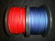 10 GAUGE SPEAKER WIRE 25 FT BLUE RED CABLE AWG STEREO CAR HOME MONSTER SUBS