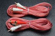 2 PCS 10 FT RCA WIRE AUDIOPIPE 2 CHANNEL CAR HOME AUDIO INTERCONNECT BMS-10