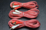 3 PCS 10 FT RCA WIRE AUDIOPIPE 2 CHANNEL CAR HOME AUDIO INTERCONNECT BMS-10