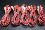 5 PCS 10 FT RCA WIRE AUDIOPIPE 2 CHANNEL CAR HOME AUDIO INTERCONNECT BMS-10