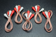 5 PCS 1.5 FT RCA WIRE AUDIOPIPE 2 CHANNEL CAR HOME AUDIO INTERCONNECT BMS-1-5M