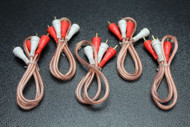 5 PCS 1.5 FT RCA WIRE AUDIOPIPE 2 CHANNEL CAR HOME AUDIO INTERCONNECT BMS-1-5M
