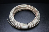 10 GAUGE CLEAR SPEAKER WIRE PER 5 FT AWG CABLE POWER GROUND STRANDED HOME CAR