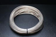 16 GAUGE CLEAR SPEAKER WIRE PER 10 FT AWG CABLE POWER GROUND STRANDED HOME CAR