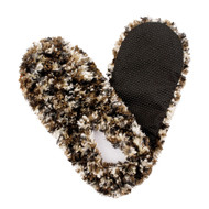 Fuzzy Footies Slippers - Camel/Black - 60036 - Red Carpet Studios - christophersgiftshop.com