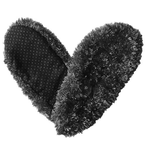 Fuzzy Footies Slippers - Black - 60008 - Red Carpet Studios - christophersgiftshop.com