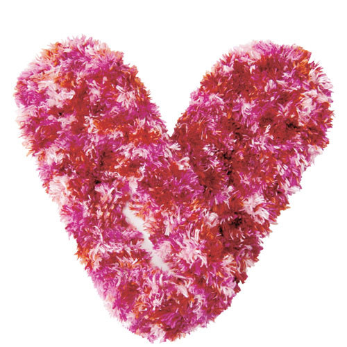 Fuzzy Footies Slippers - Red/Magenta/Pink - 60011 - Red Carpet Studios - christophersgiftshop.com