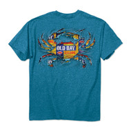 Old Bay Ripped Crab Sapphire Mens T-Shirt - 00566 - Maryland Apparel - christophersgiftshop.com