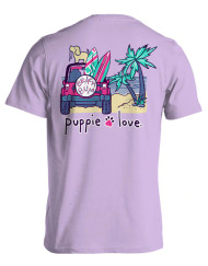 Beach Bum Puppie Love Short Sleeved T-Shirt Back - SPL1028 - Puppie Love - christophersgiftshop.com