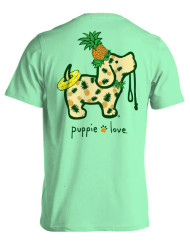 Pineapple Pup Puppie Love Short Sleeved T-Shirt Back - SPL031 - Puppie Love - christophersgiftshop.com