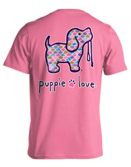 Fish Scales Pup Puppie Love Short Sleeved T-Shirt Back - SPL028 - Puppie Love - christophersgiftshop.com