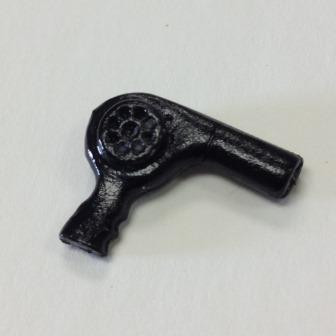 Miniature Dollhouse White Blow Dryer w// cord