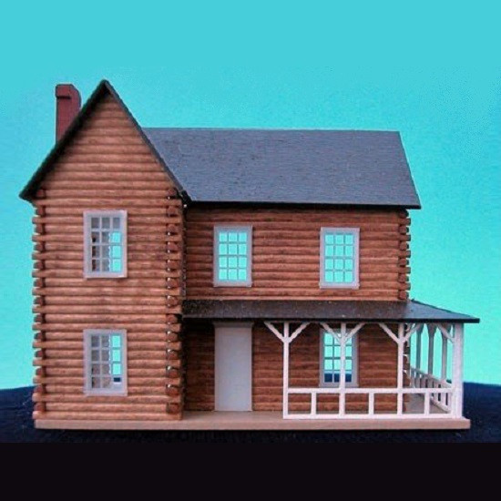 miniature log cabin dollhouse kits