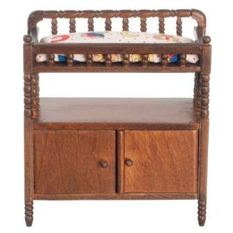 walnut changing table