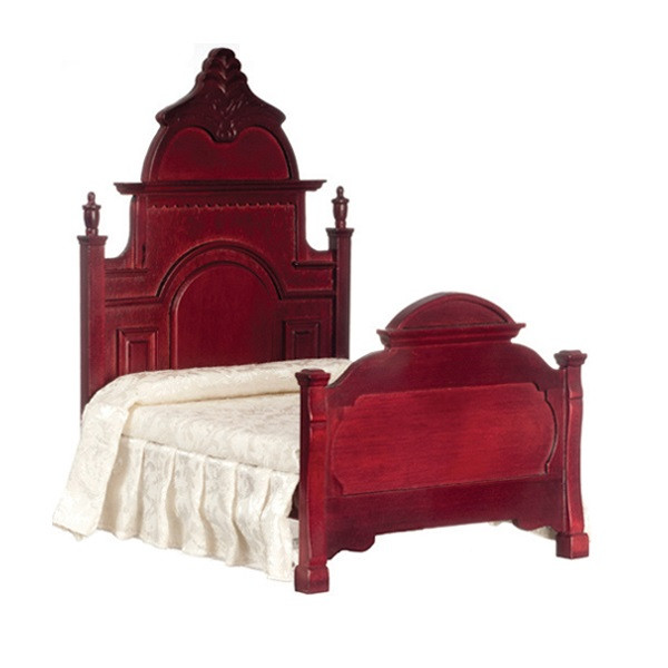 MAHOGANY BED  FOR YOUR  DOLL HOUSE SINGLE MURPHY BED