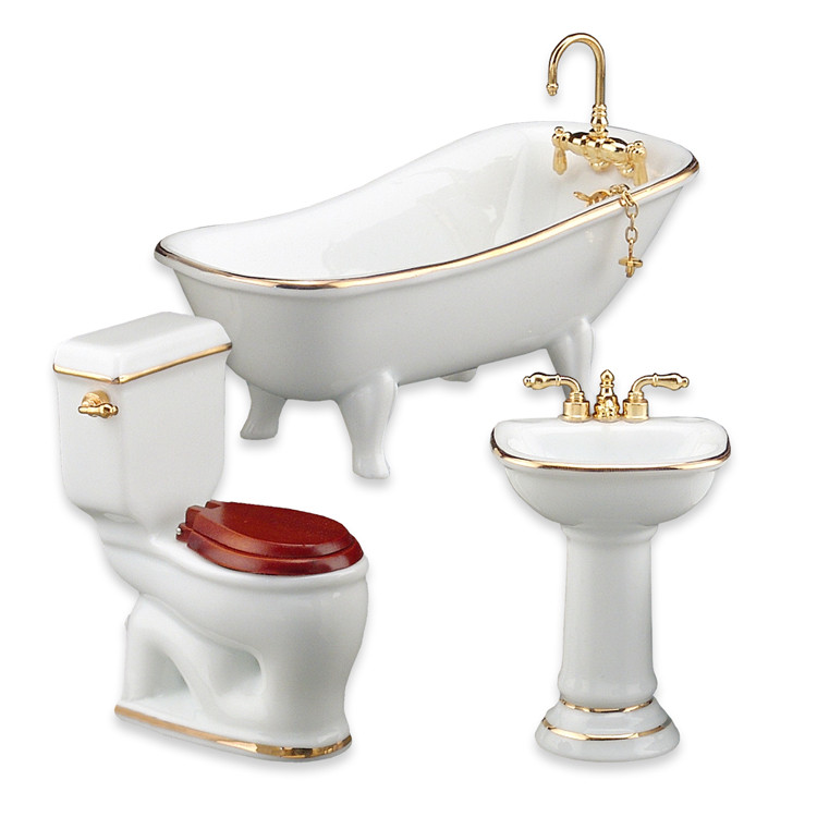 dollhouse bathroom set