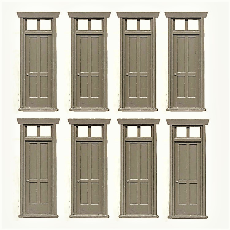 Gl8017 Victorian Depot Doors W Transom Jeepers Dollhouse Miniatures
