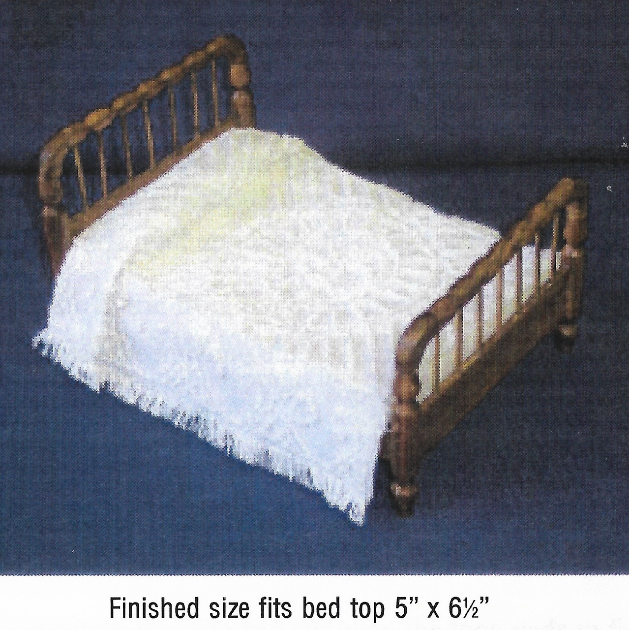 Bnamch M Medallion Chenille Bedspread Pattern Jeepers Dollhouse Miniatures