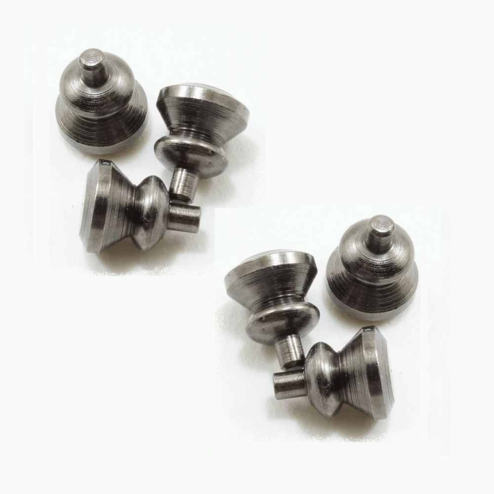 CLA05533 Round Knobs, Pewter, 6/Pk Jeepers Dollhouse Miniatures