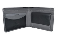 Visconti Lucca LC37 Two-Tone Mens Leather Bifold Wallet with Coin Purse (Grey...