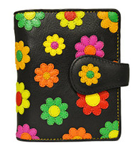 Visconti Sunshine DS-80 Womens Floral Multi Colored Bifold Wallet