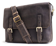 Visconti Wesley 16117 Large Distressed Leather Messenger Shoulder Bag Handbag...